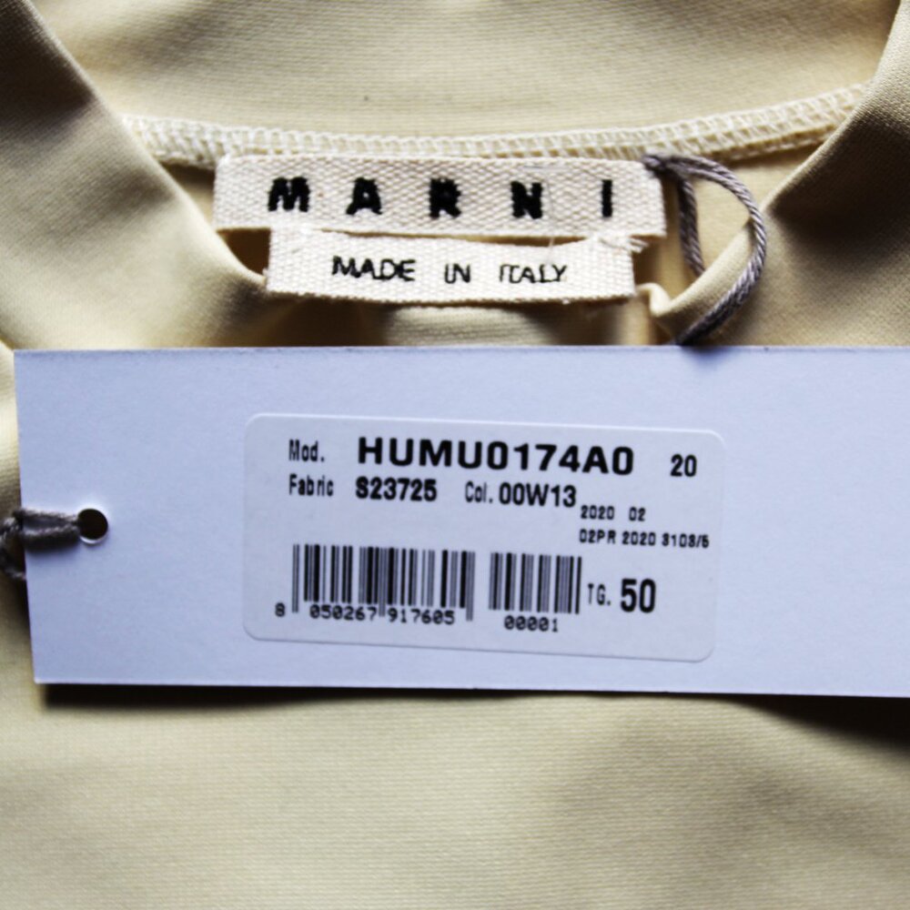 BNWT AW20 MARNI OFF WHITE SLIM FITTING TSHIRT 50 - Picture 9 of 14